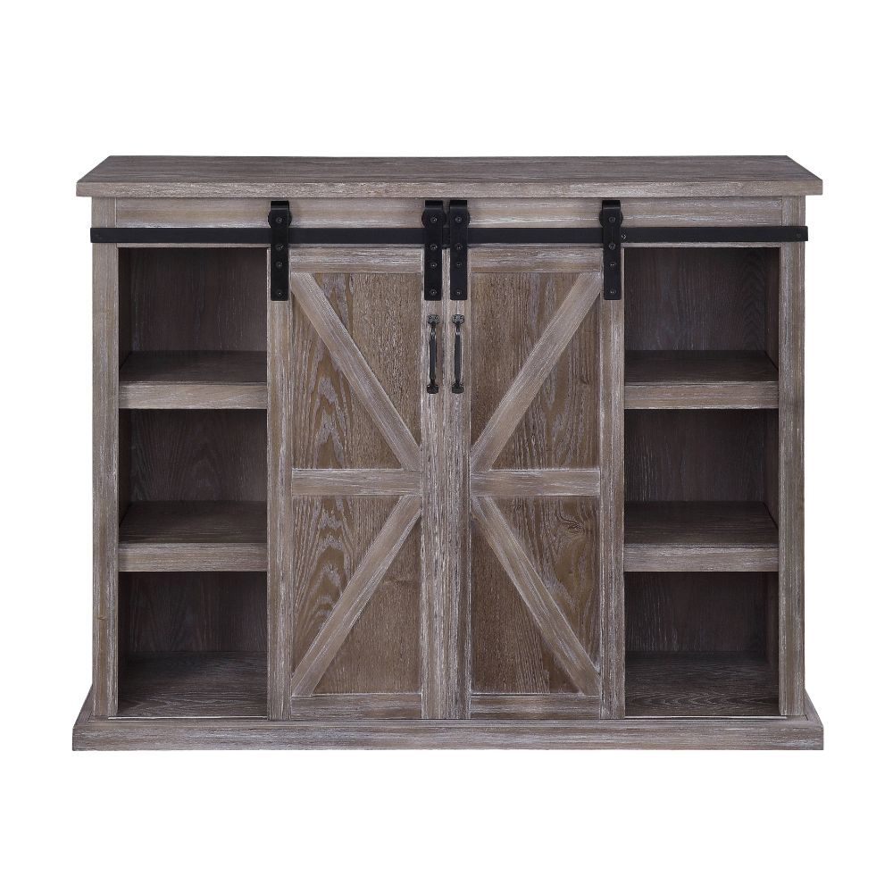 ACME Orabella - TV Stand - Rustic Natural | Meri Furniture