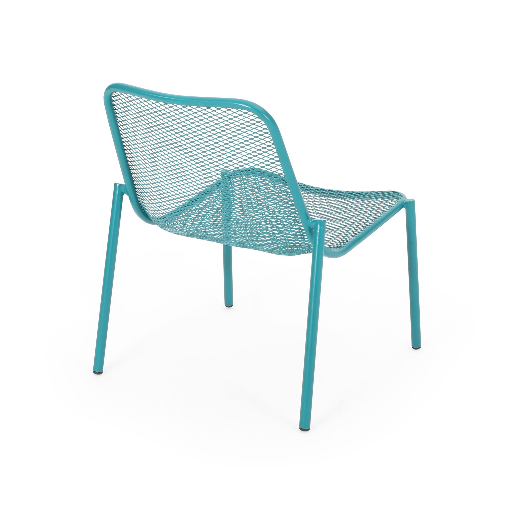 Outdoor Iron Chair With Mesh Design