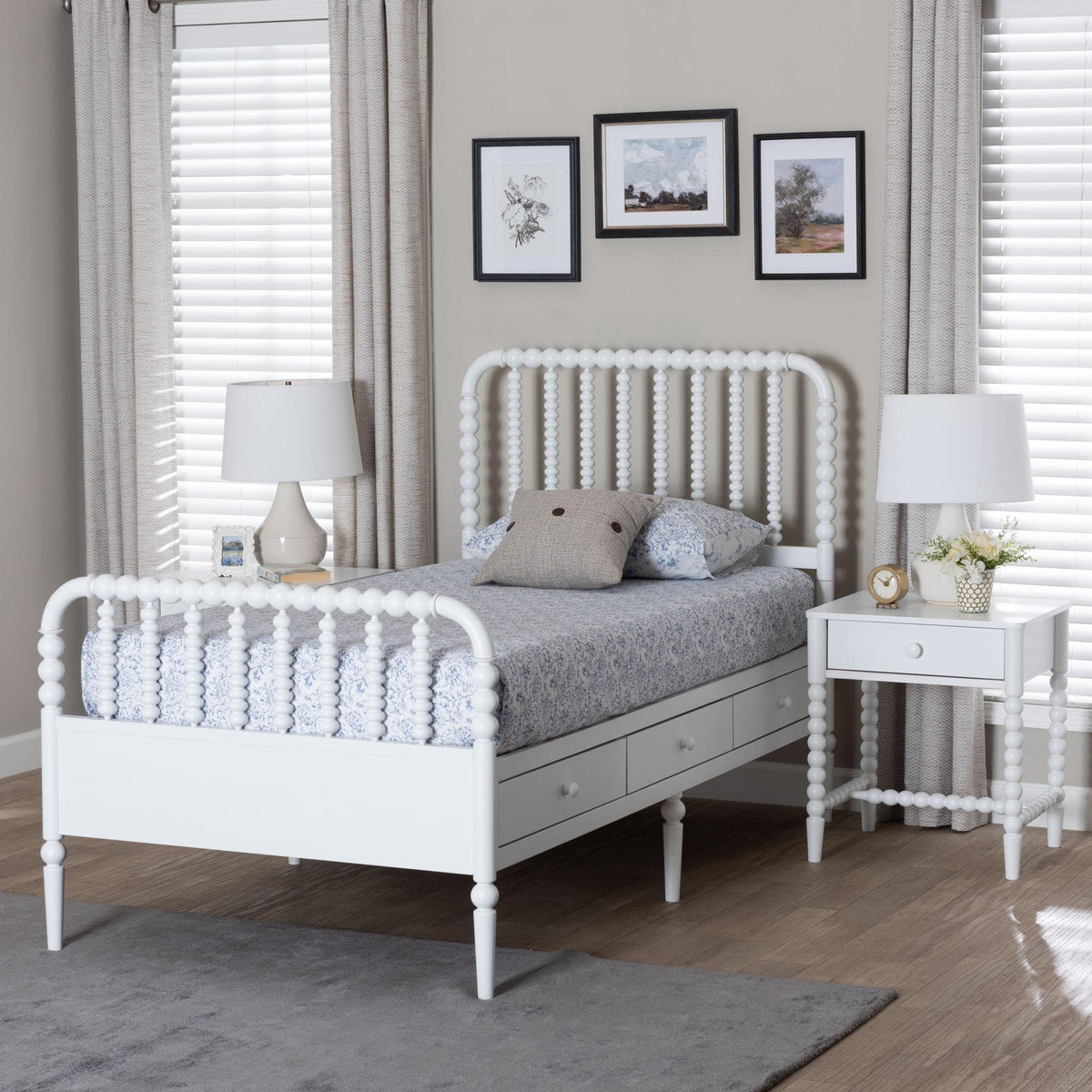 Lucera 3-Piece Bedroom Set, Twin, White