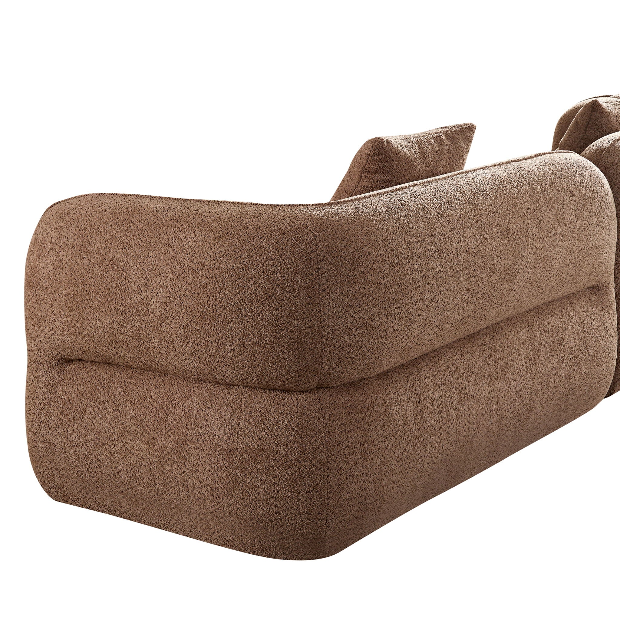 Sectional Sofa With Durable Fabric, Solid Wood Frame, And High Density Sponge Fill