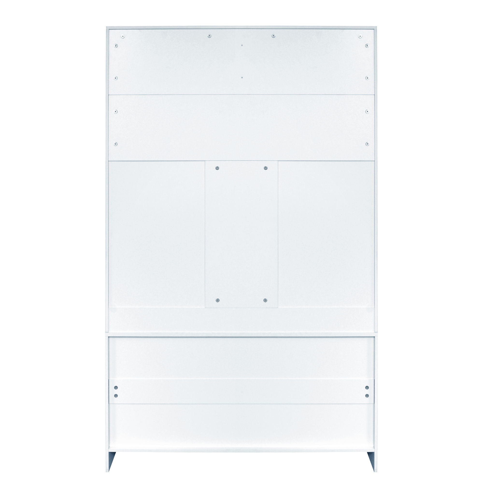 Entryway Bench With Coat Rack, 3 In 1 Design And Adjustable Shelves