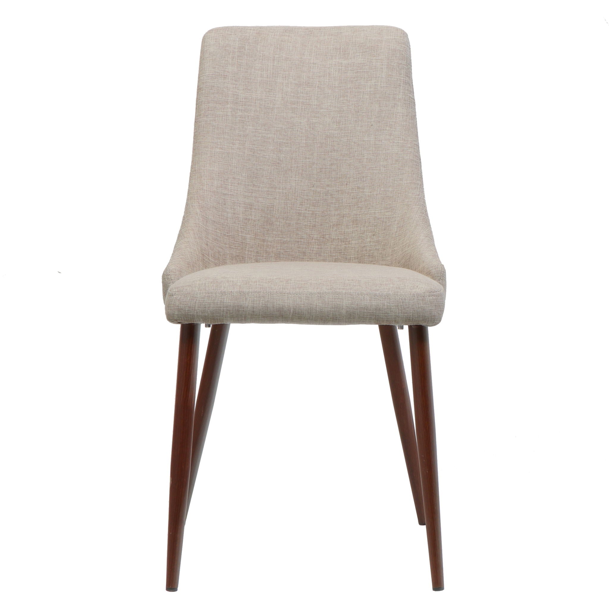 Mid Century Modern Fabric Armless Dining Chair