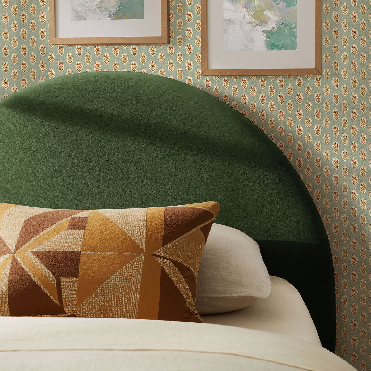 Resort Twin Size Stain-Resistant Performance Velvet Arched Headboard by Modway