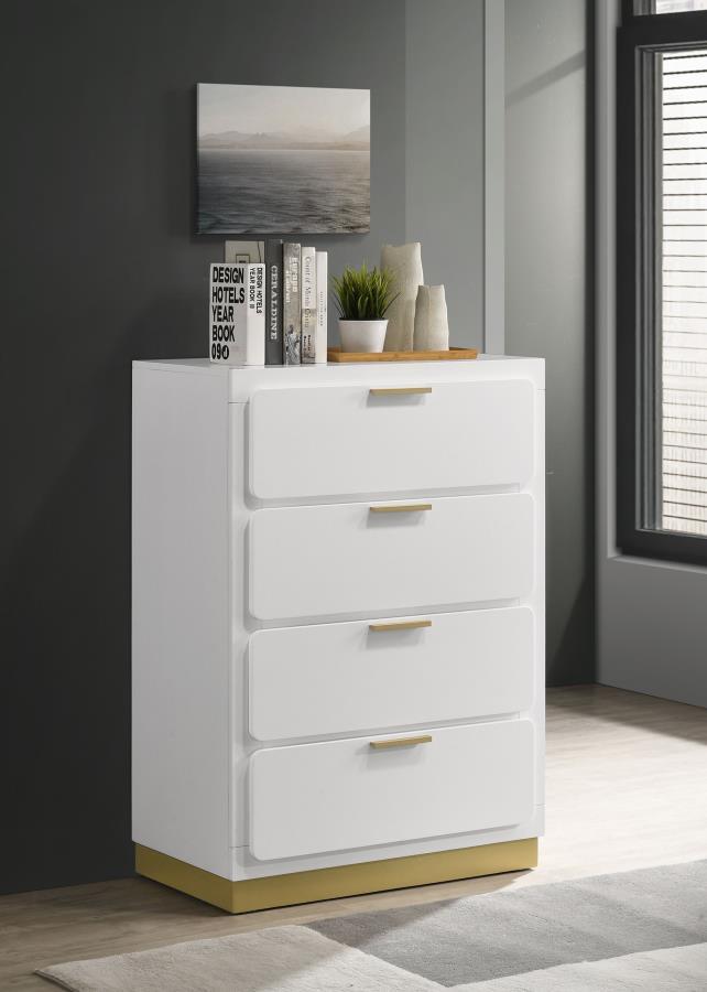 Coaster Fine Furniture Caraway - 4-Drawer Bedroom Chest | Meri Furniture