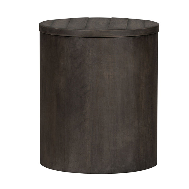 Liberty Furniture Modern Farmhouse - Drum End Table | Meri Furniture