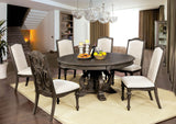 Furniture of America Arcadia - Round Dining Table - Rustic Natural Tone / Ivory | Meri Furniture