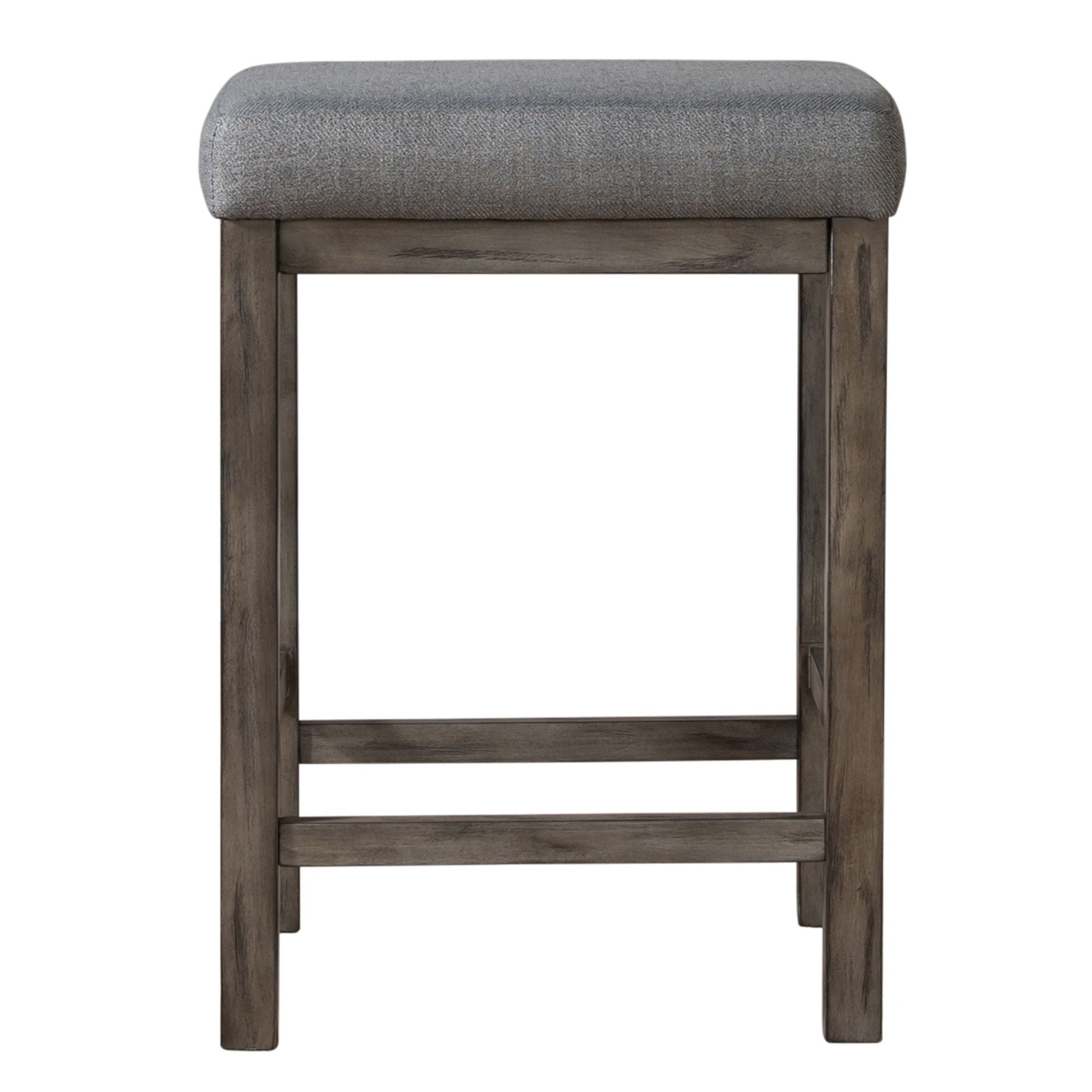 Liberty Furniture Hayden Way - Upholstered Console Stool - Washed Gray | Meri Furniture