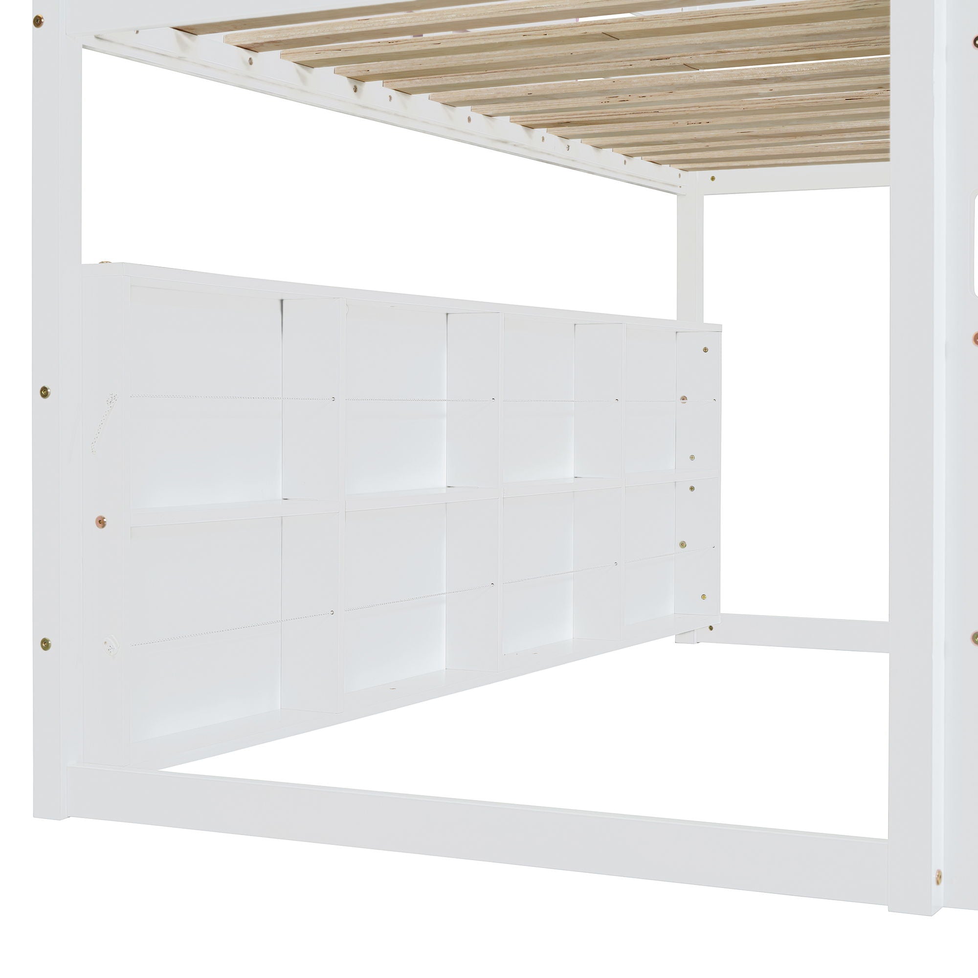 Loft Bed With House Shaped Frame And Tent