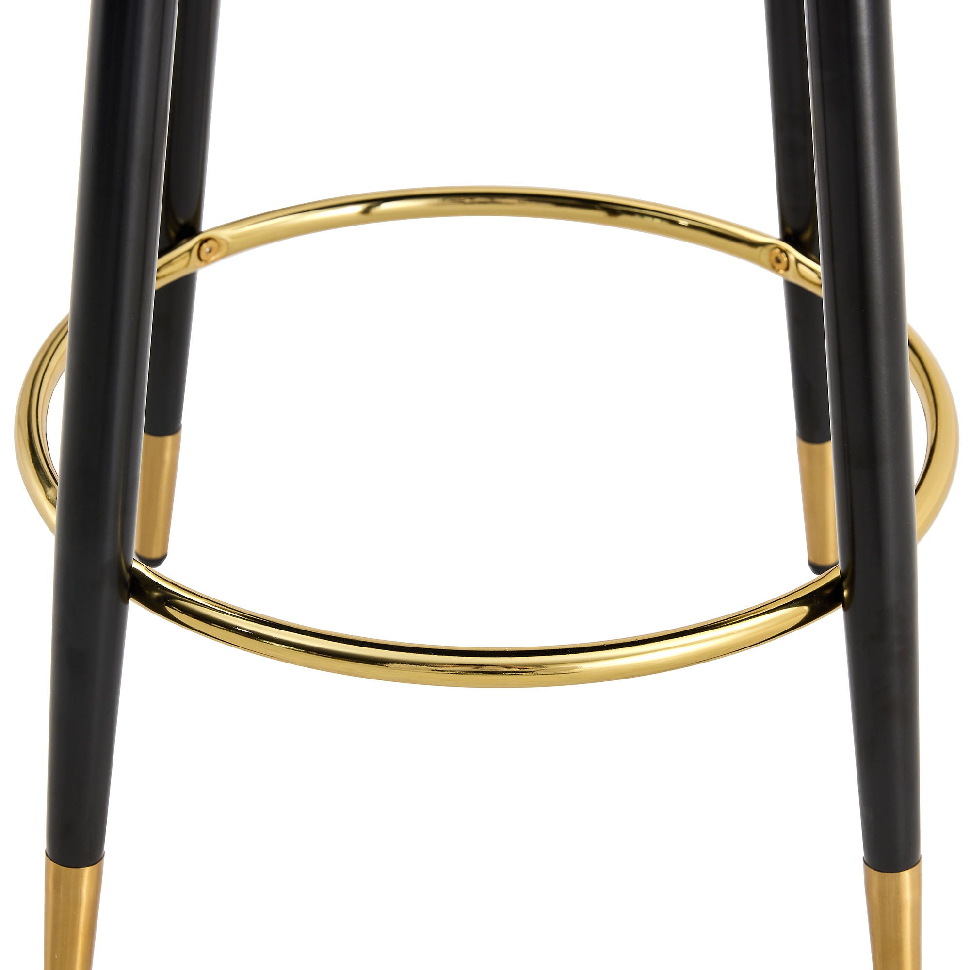 Modern Upholstered 360° Rotatable Bar Chair With Metal Legs For Dining Room (Set of 2)