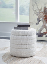 Signature Design by Ashley® Duntler - Ivory - Storage Ottoman | Meri Furniture