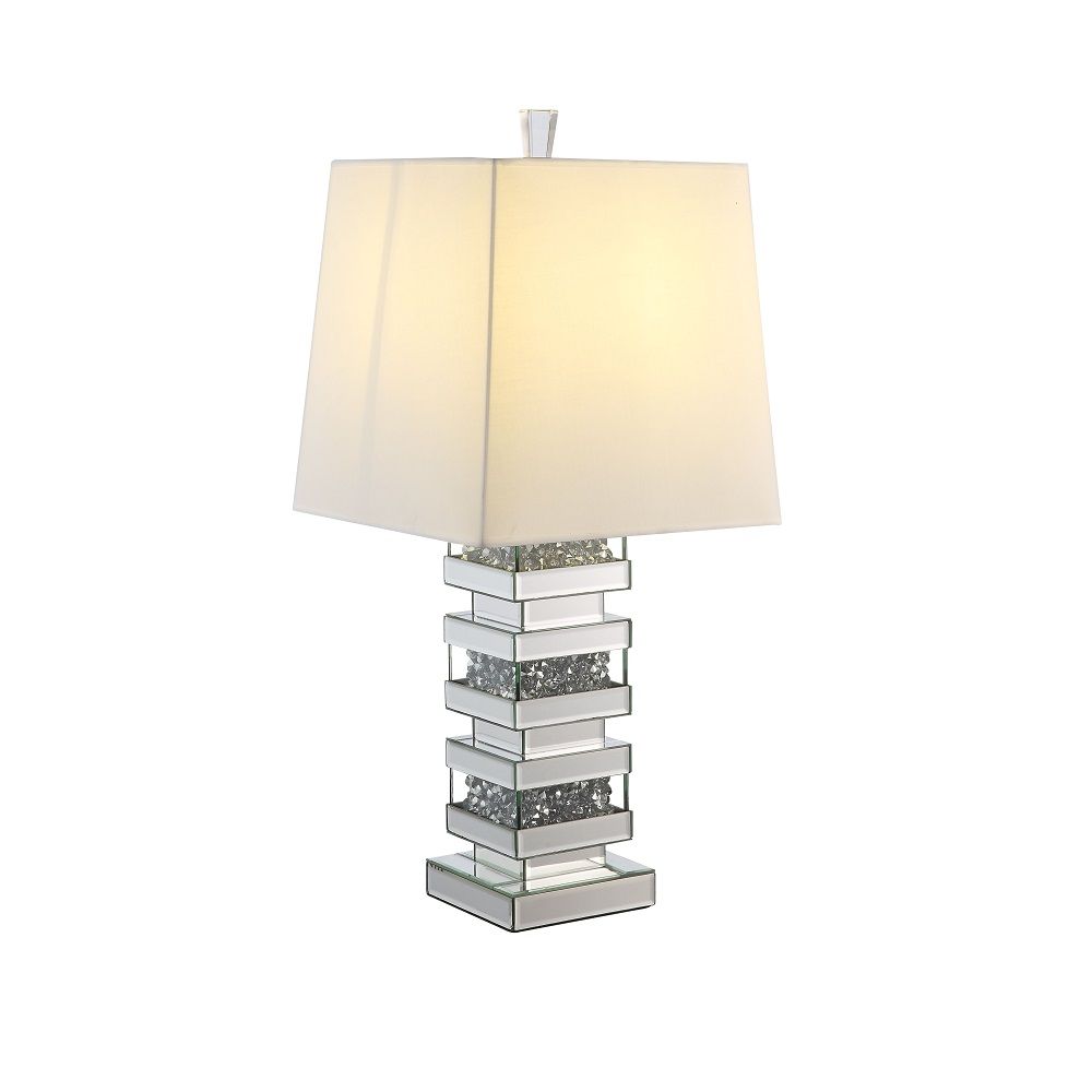 ACME Noralie - Table Lamp - Pearl Silver - Glass | Meri Furniture