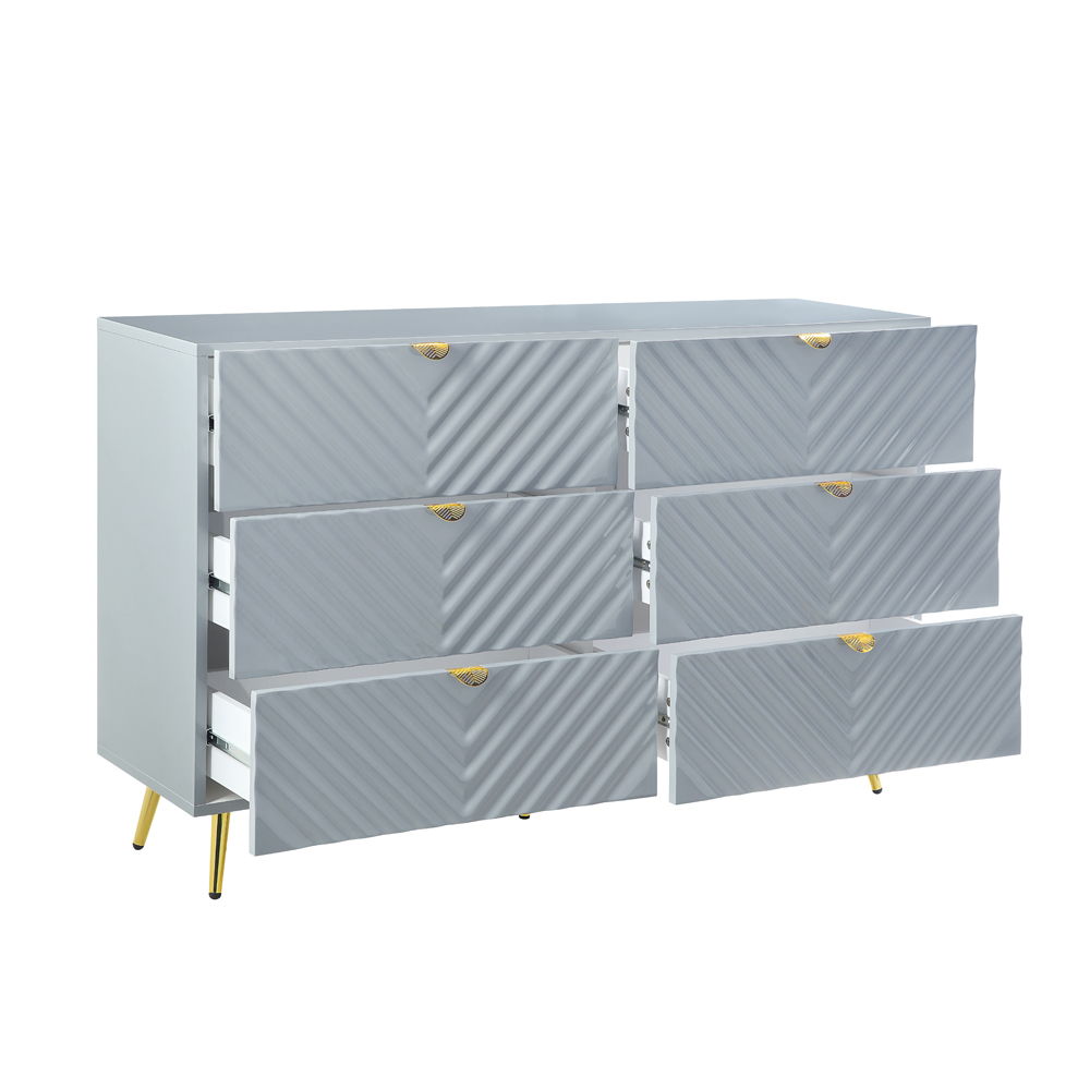 ACME Gaines - Dresser - Gray High | Meri Furniture
