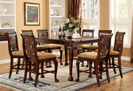 Furniture of America Petersburg - Counter Height Table - Cherry | Meri Furniture