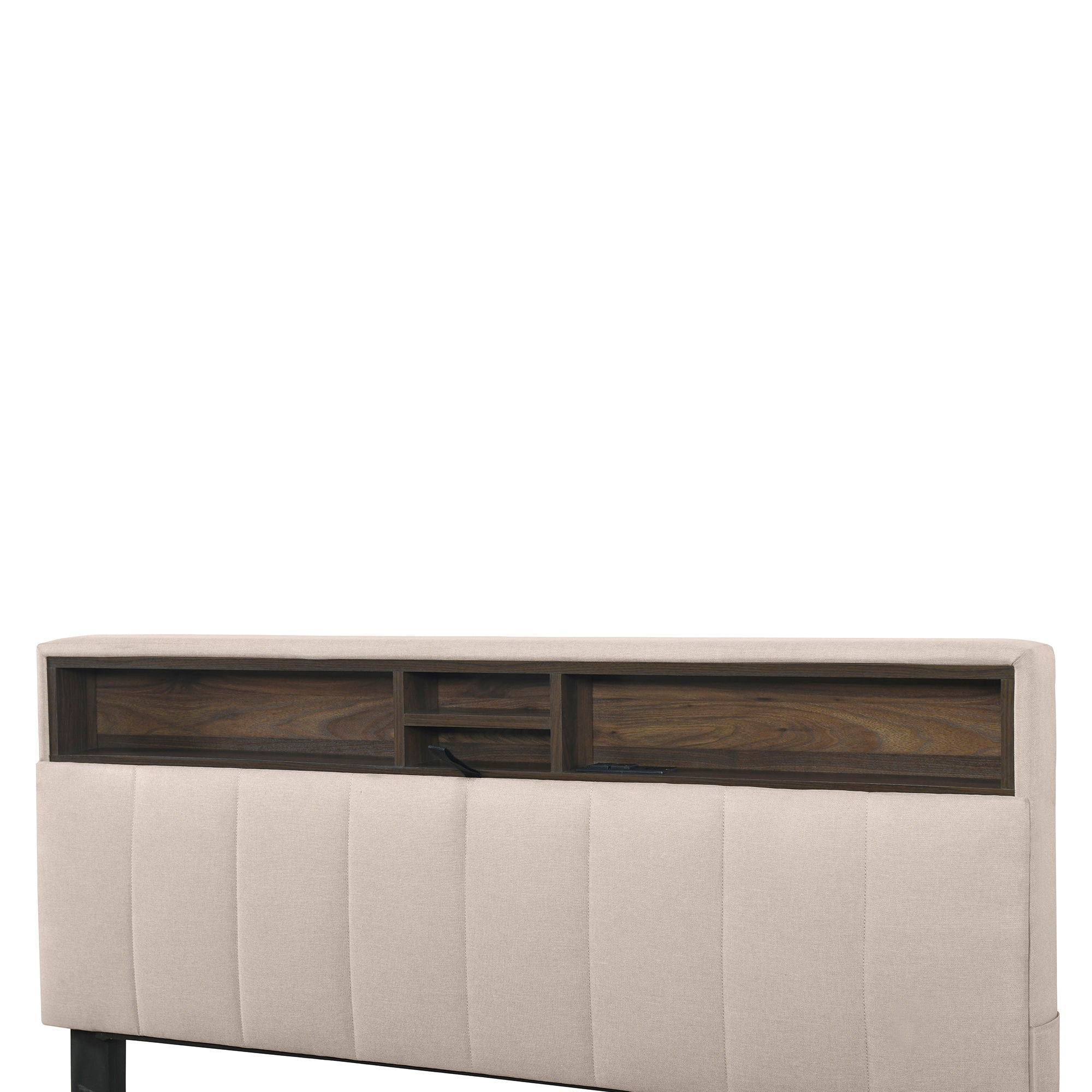 Upholstered Platform Bed With Storage Headboard, Trundle & 2 Drawers And A Set Of Sockets & USB Ports