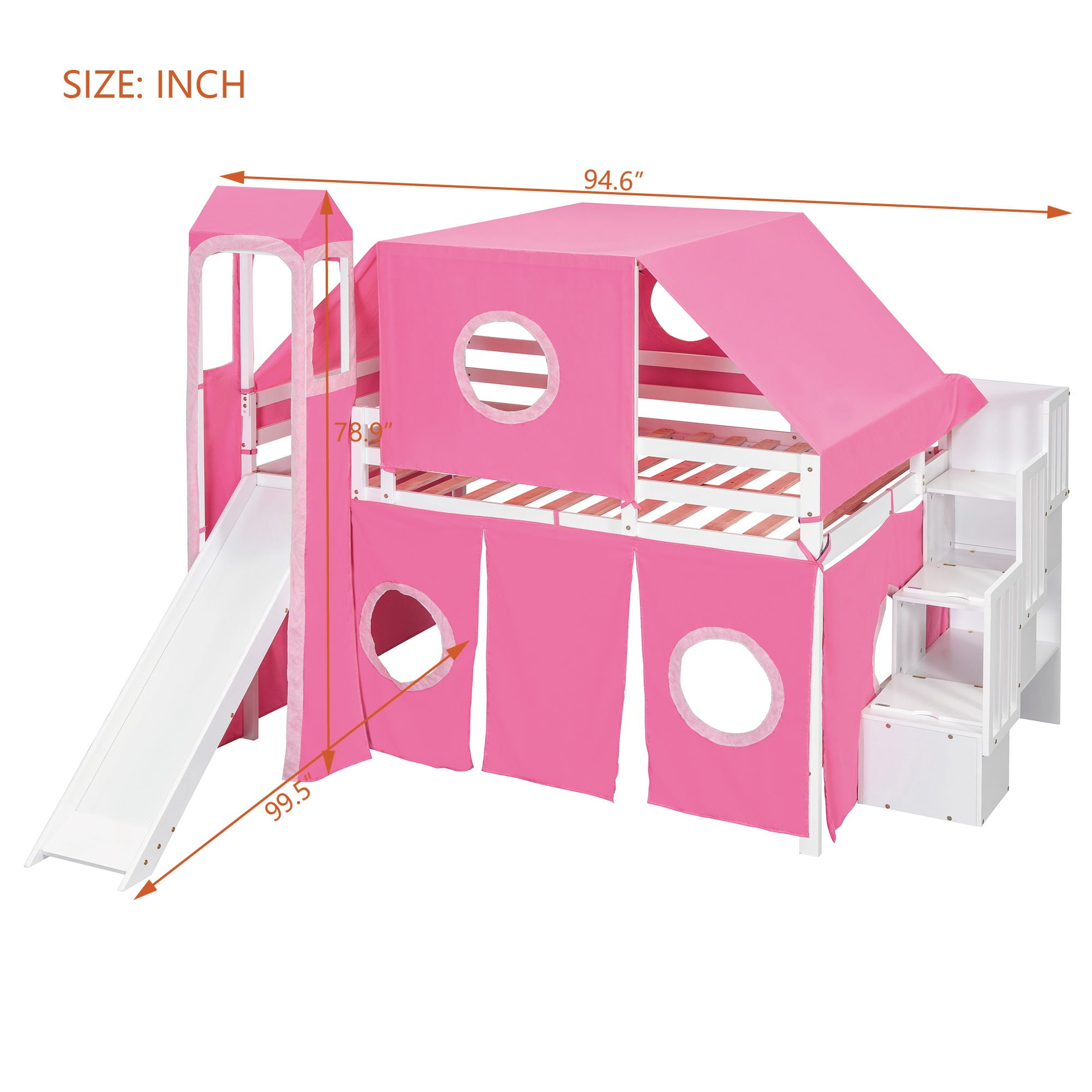 Loft Bed With Tent And Tower