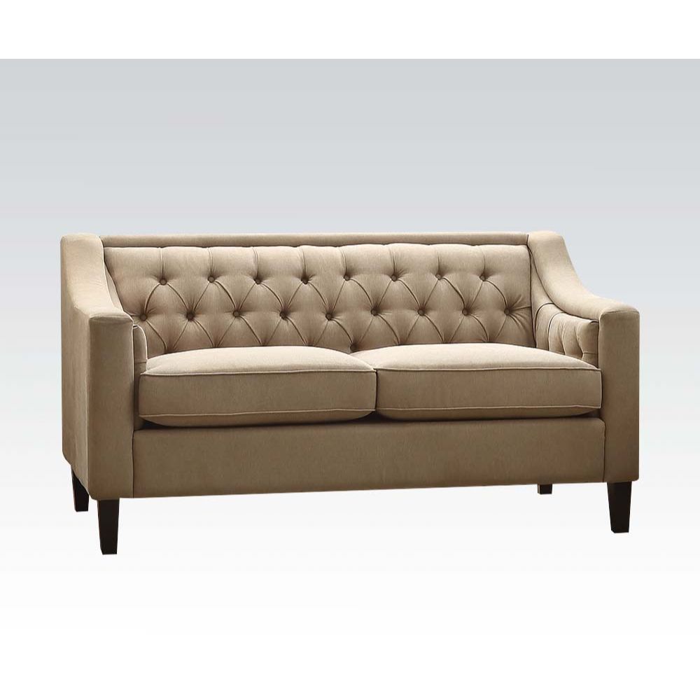ACME Suzanne - Loveseat - Beige Fabric | Meri Furniture