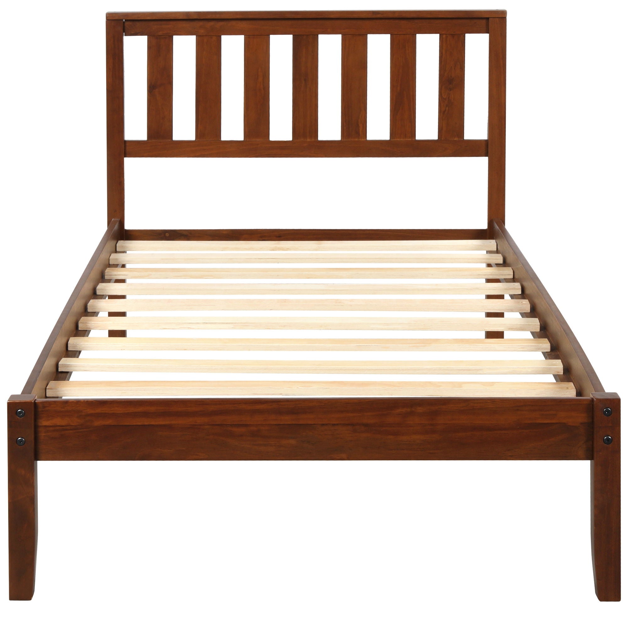 Platform Bed With Headboard, Footboard, Slat Support