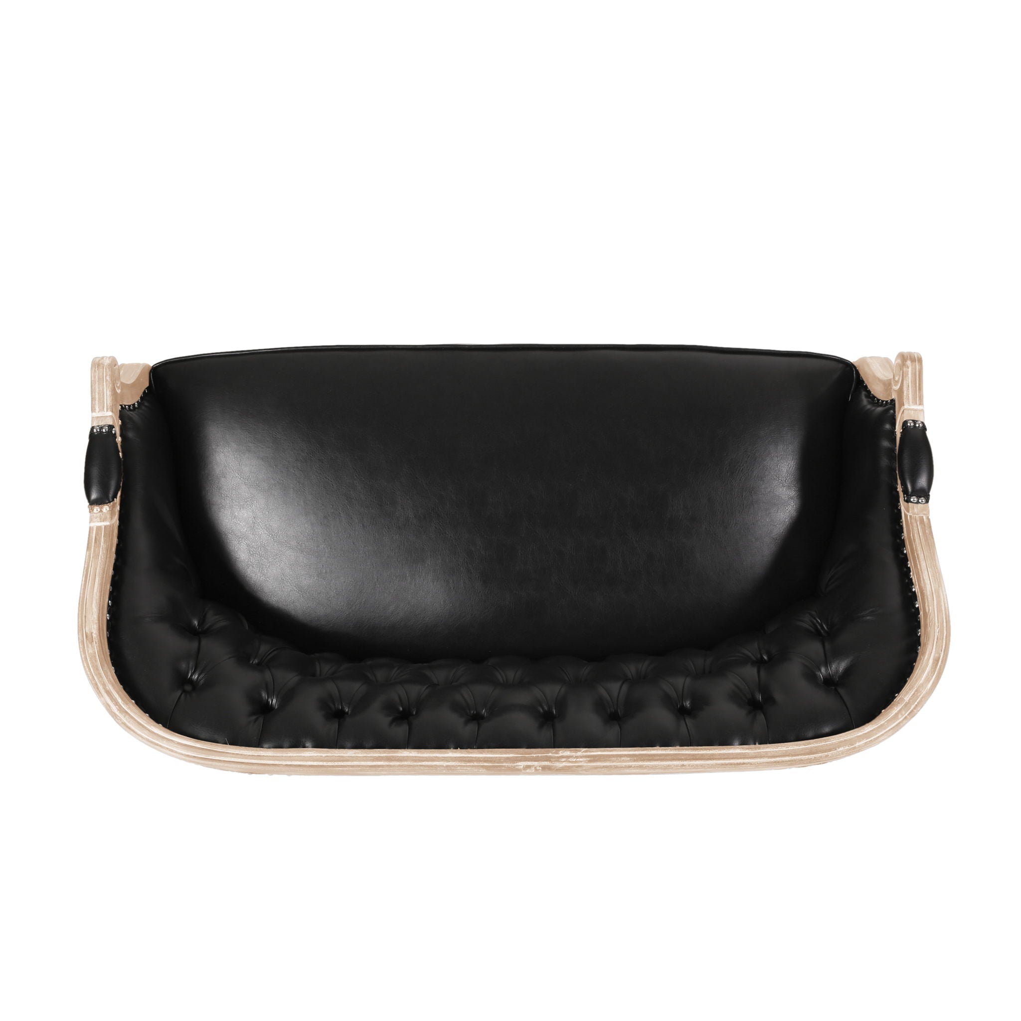 French Country Chesterfield Style Tufted Loveseat