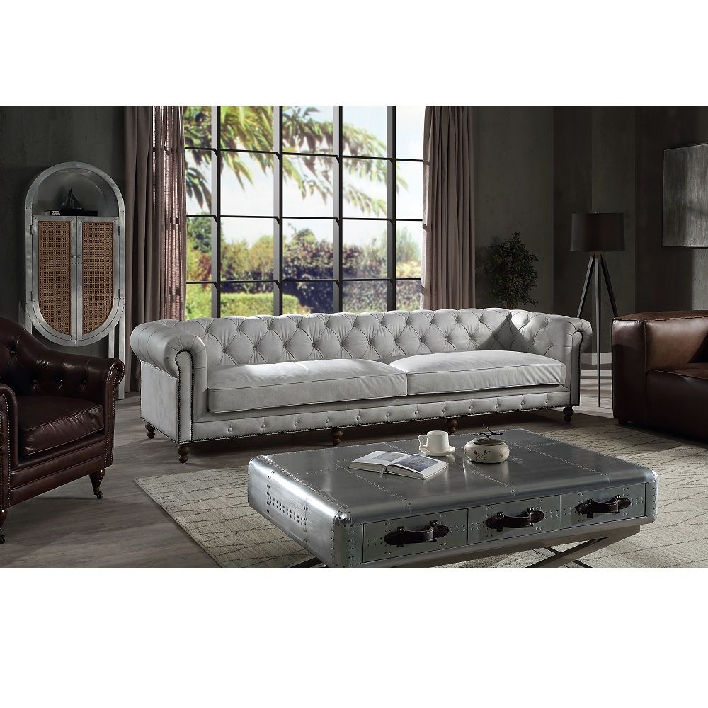 ACME Ofer - Sofa - Vintage White | Meri Furniture