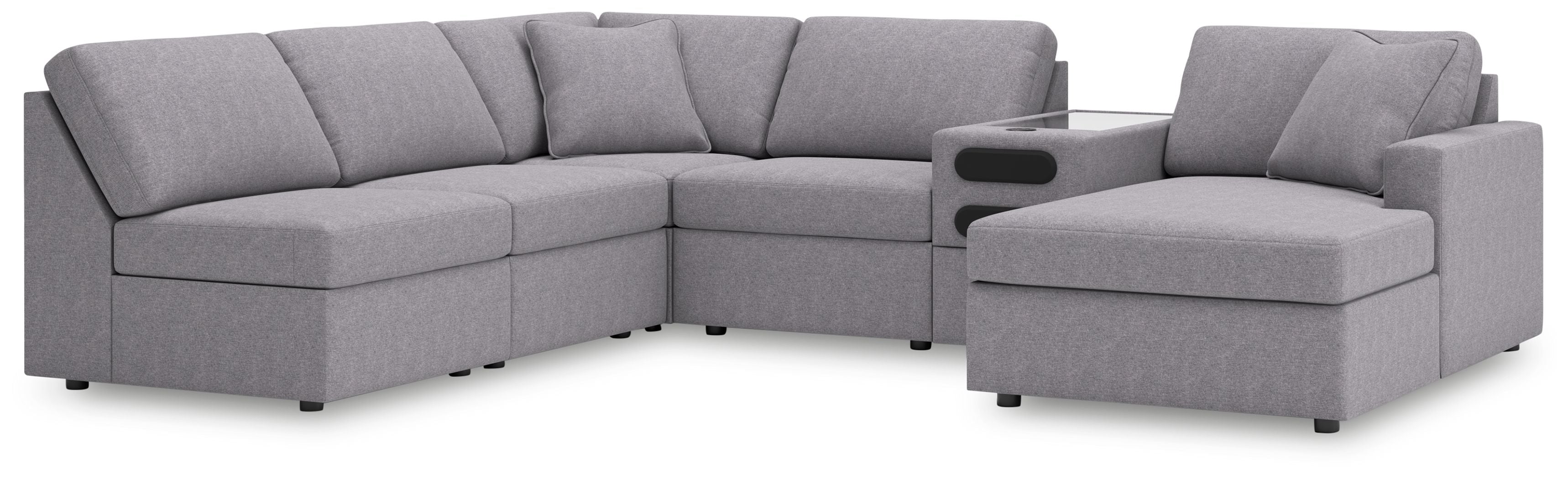 Signature Design by Ashley® Modmax - Granite - Sectional | Meri Furniture