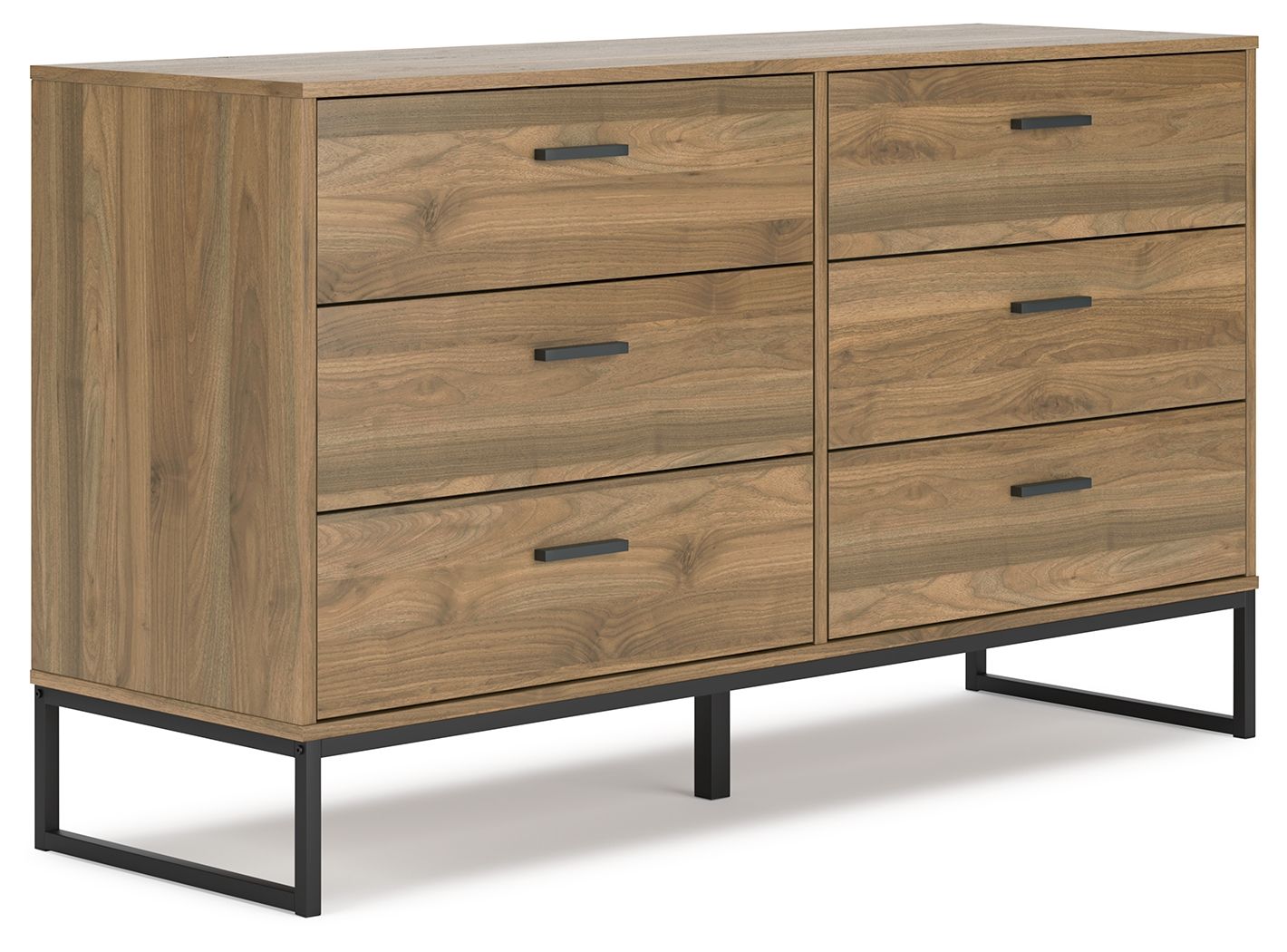 Signature Design by Ashley® Deanlow - Honey - Six Drawer Dresser | Meri Furniture