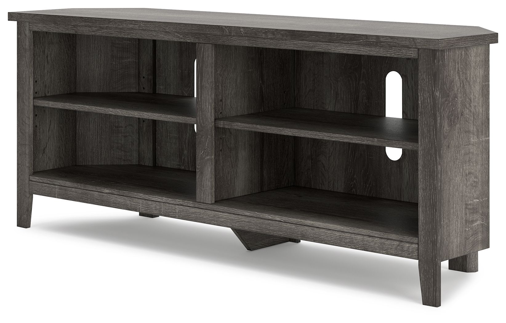 Signature Design by Ashley® Arlenbry - Gray - Medium Corner TV Stand | Meri Furniture