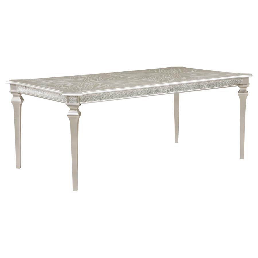Coaster Fine Furniture Evangeline - Extension Leaf Dining Table - Silver Oak | Meri Furniture