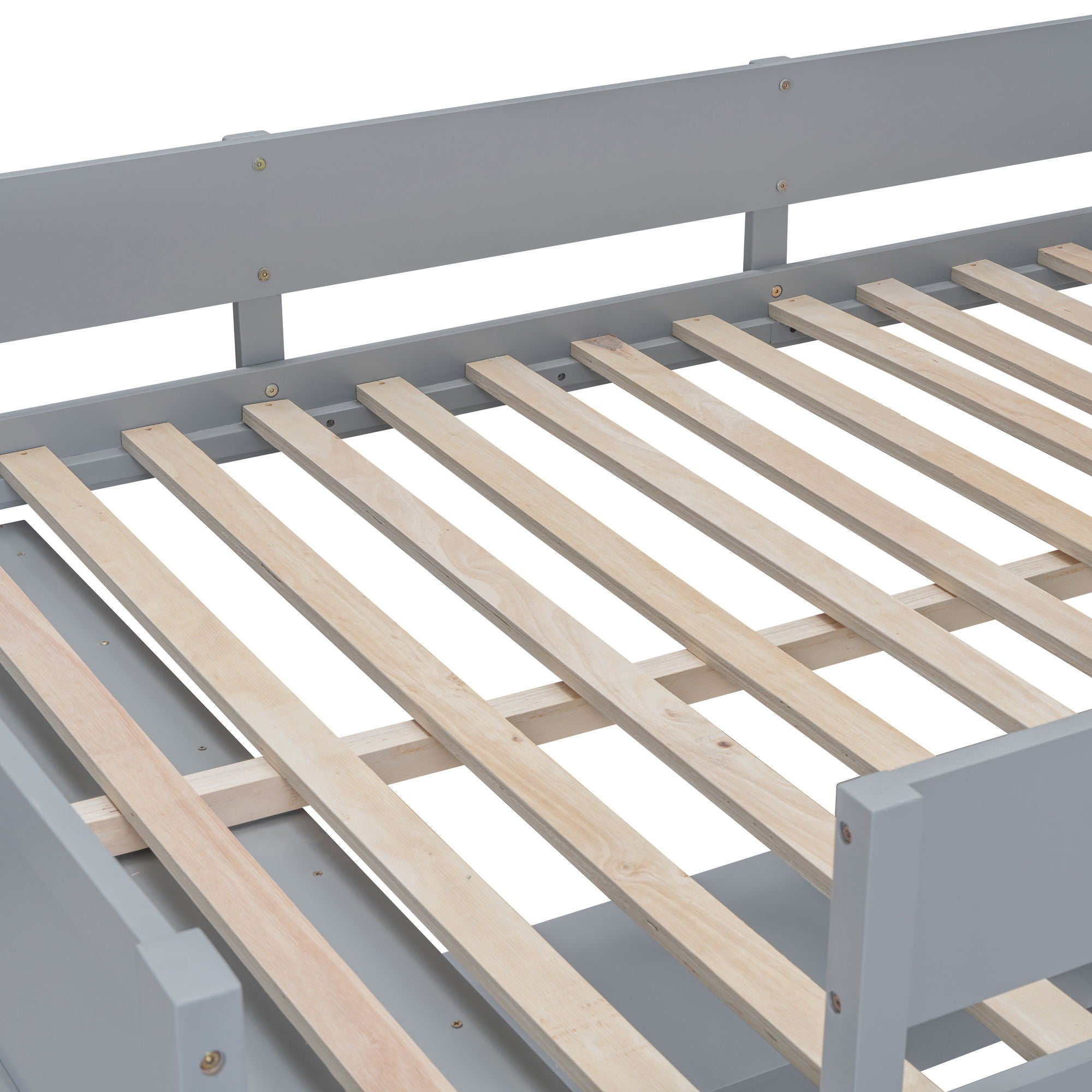 Modern Loft Bed With Desk And Shelves