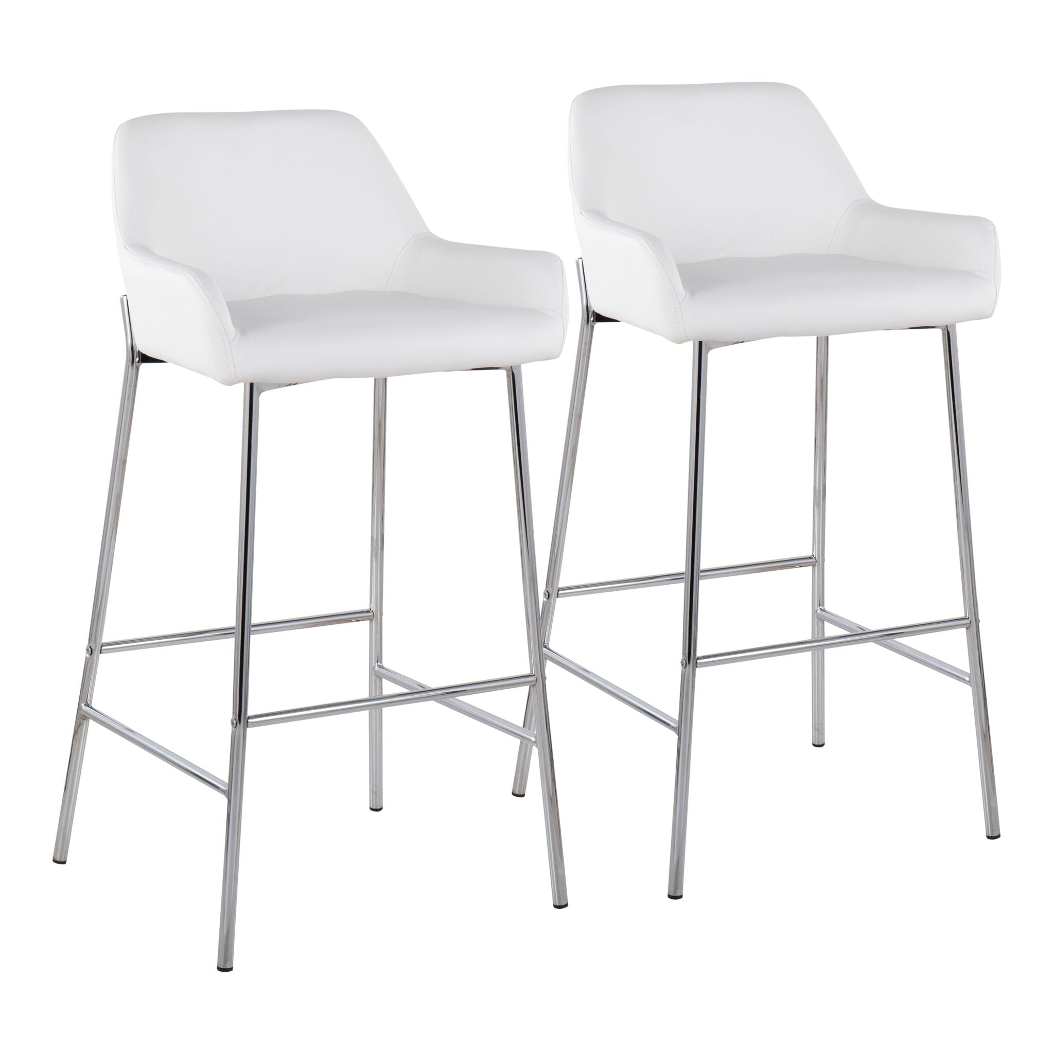 Daniella - Contemporary Fixed Height Barstool (Set of 2)