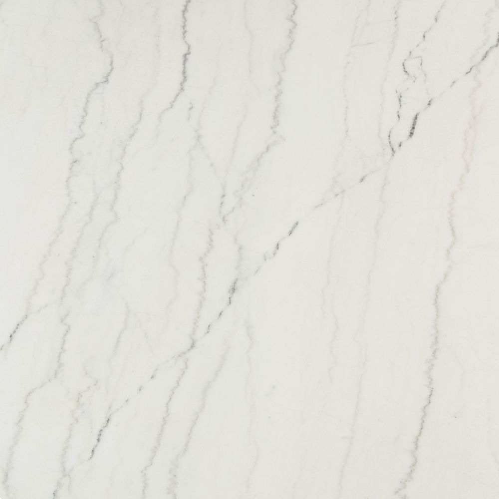 Edwyn - Round Dining Table - White Natural Marble Top & Espresso