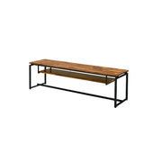 ACME Jurgen - TV Stand - Oak & Black | Meri Furniture
