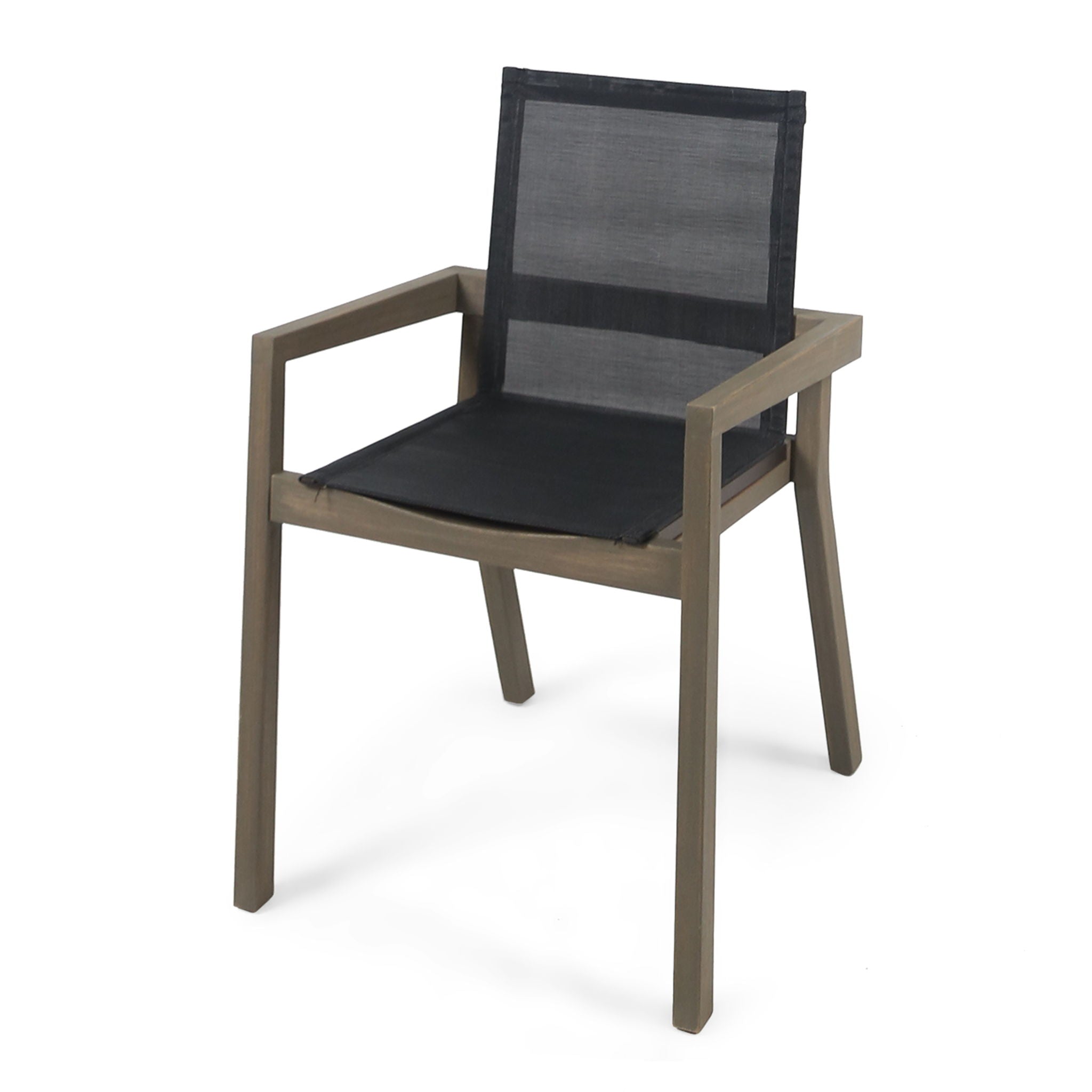 Belfast - Dining Chair With Acacia Wood Frame And Mesh Seating (Set of 2)