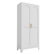 Shapely Doors Cabinet, Metal Storage Cabinet With Doors And Adjustable Shelves