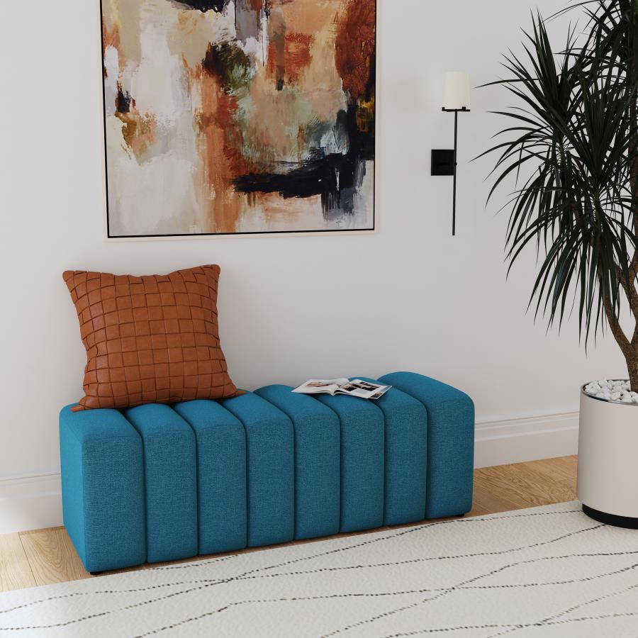 Coaster Fine Furniture Summer - Fabric Upholstered Tufted Accent Bench | Meri Furniture
