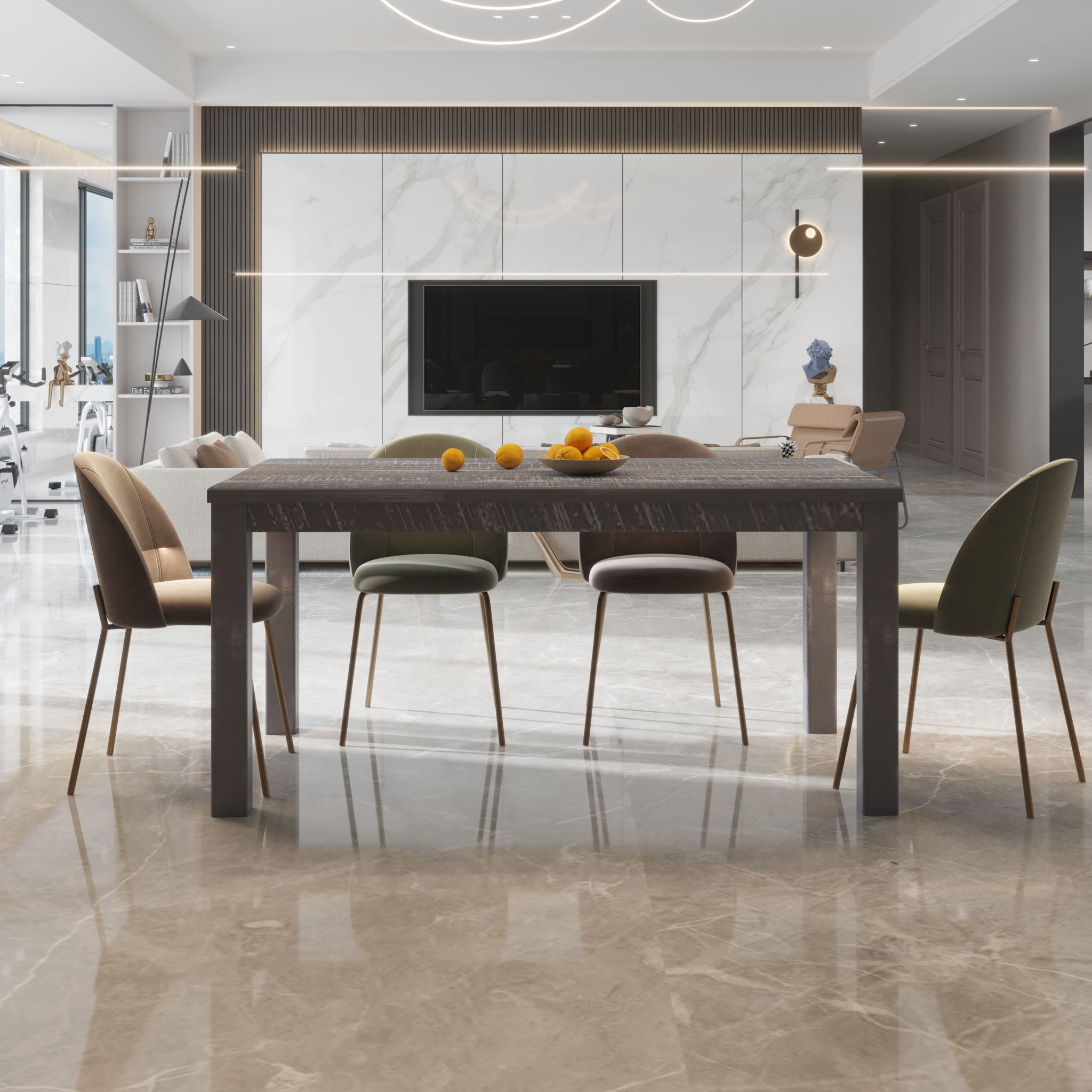 Albany - Solid Wood Dining Table For 6