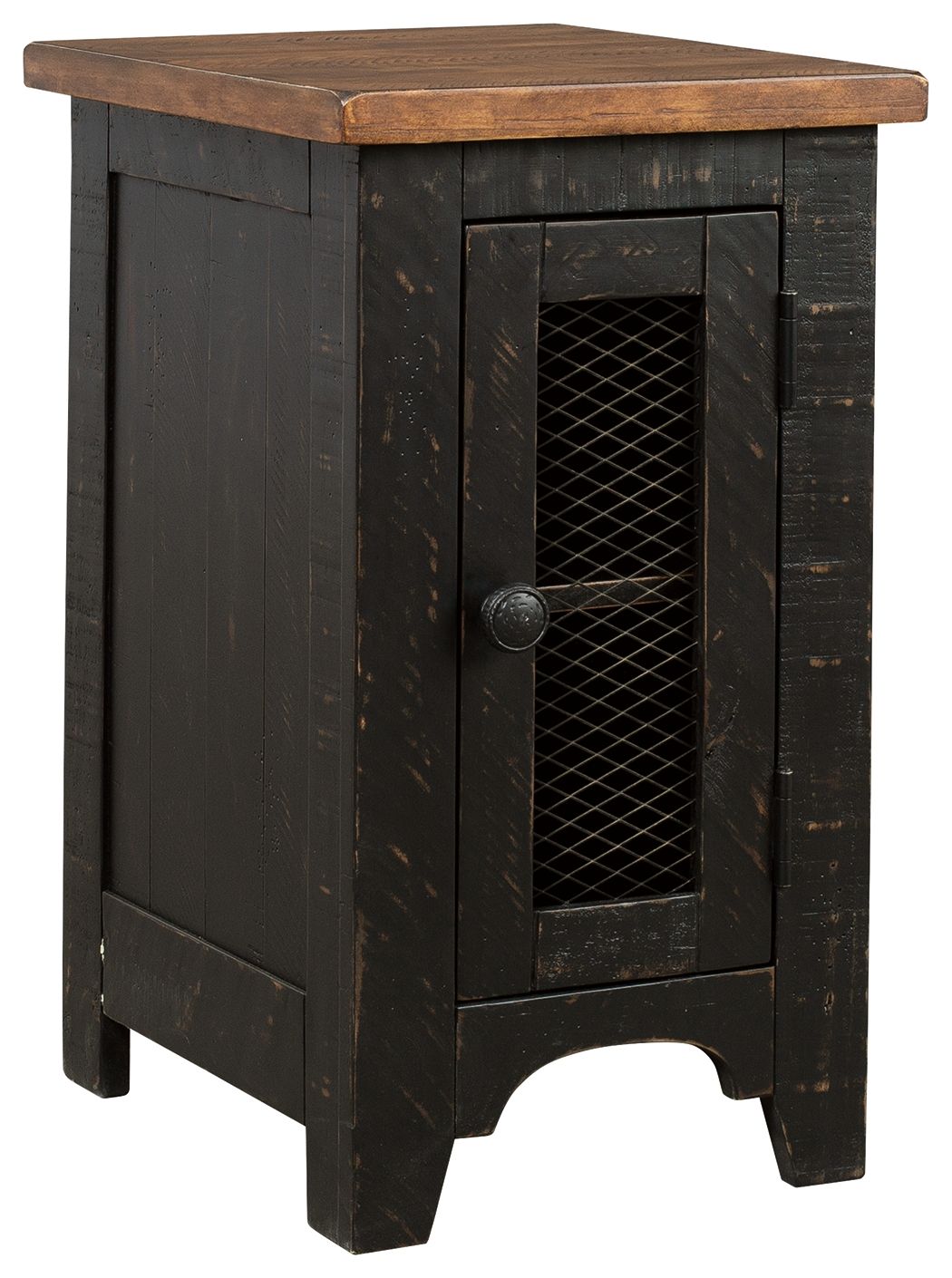 Ashley Furniture Valebeck - Black / Brown - Chair Side End Table | Meri Furniture