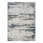 Geometrix - 5'3" X 7'3" Area Rug With Geometric 3D Effect - Gray / Ivory