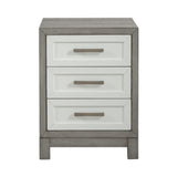 Liberty Furniture Palmetto Heights - 3 Drawer Chair Side Table - White | Meri Furniture