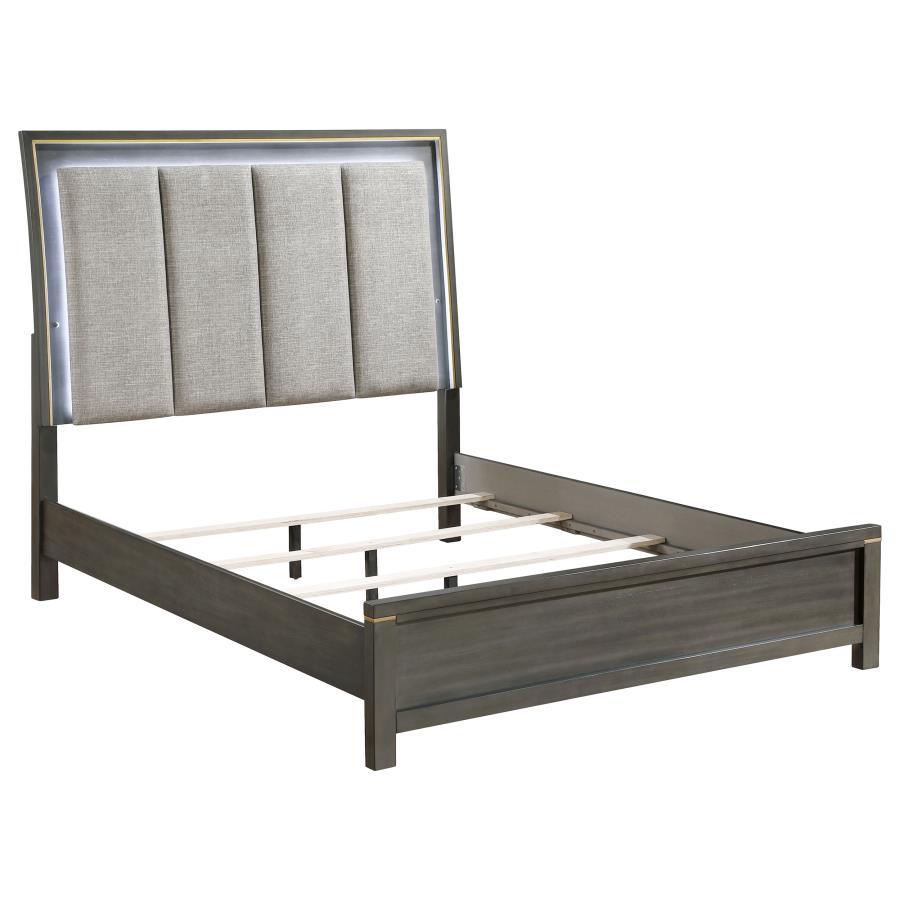 Coaster Fine Furniture Kieran - Wood LED Panel Bed | Meri Furniture