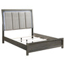 Kieran - Wood LED Panel Bed