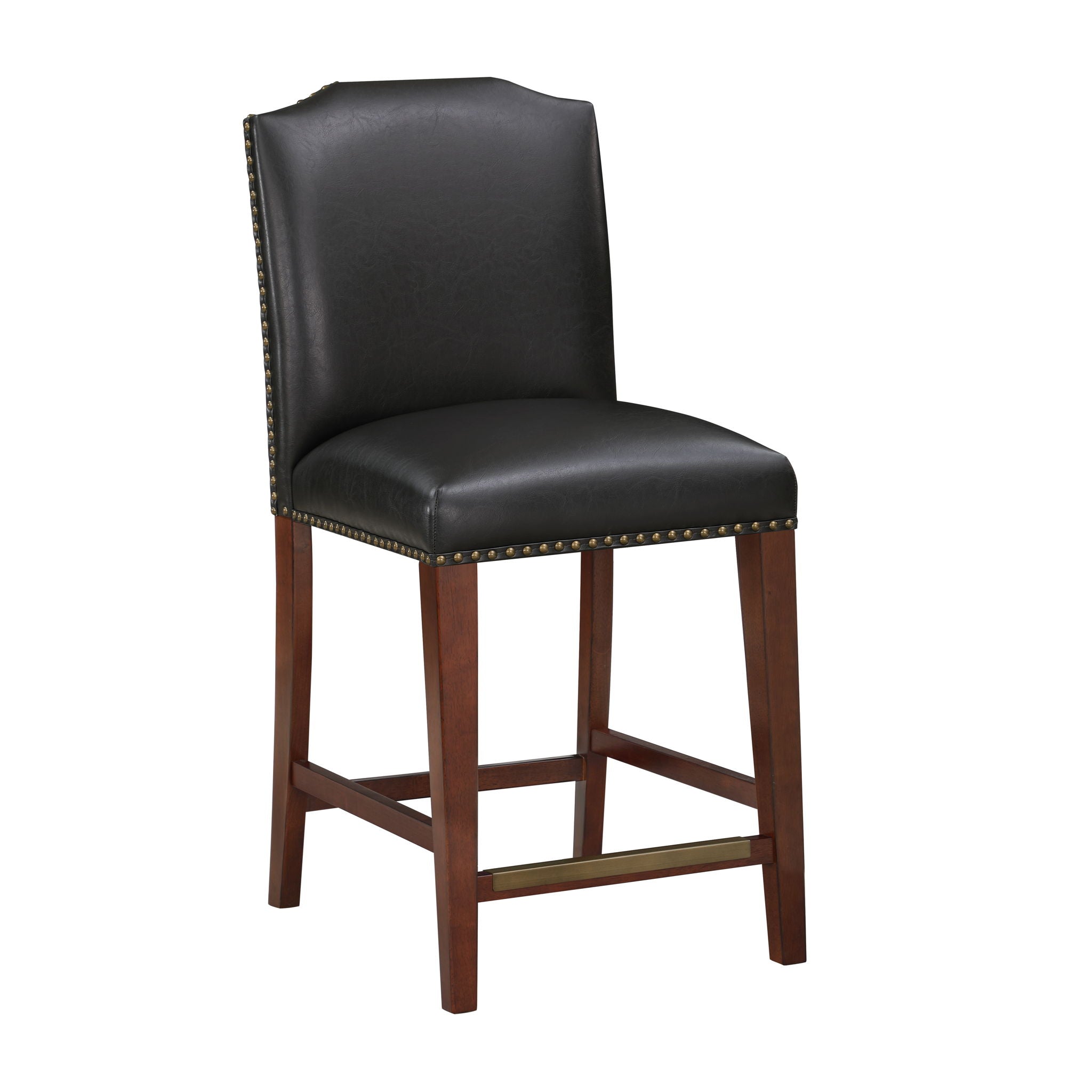 Blaire - Stationary Counter Stool With Nail Heads