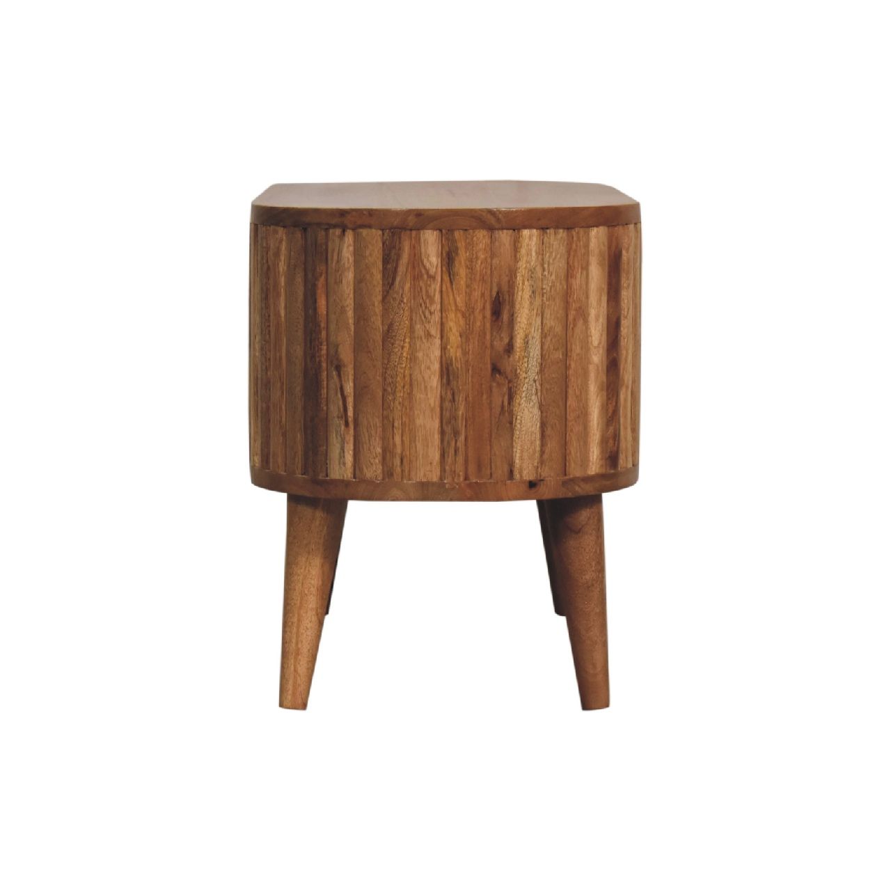 Stripe Media Unit - Oak