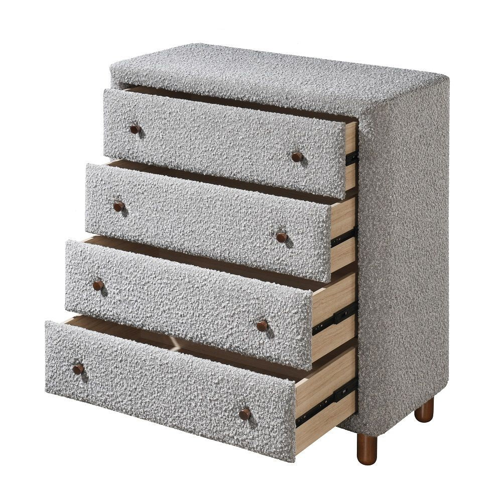 ACME Cleo - Chest - Gray Boucle | Meri Furniture