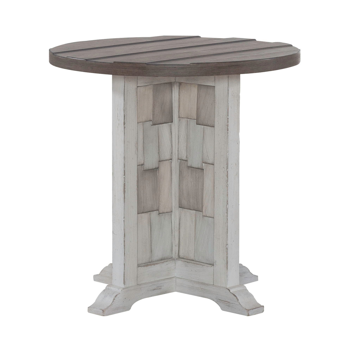 River Place - Round Chairside Table - White