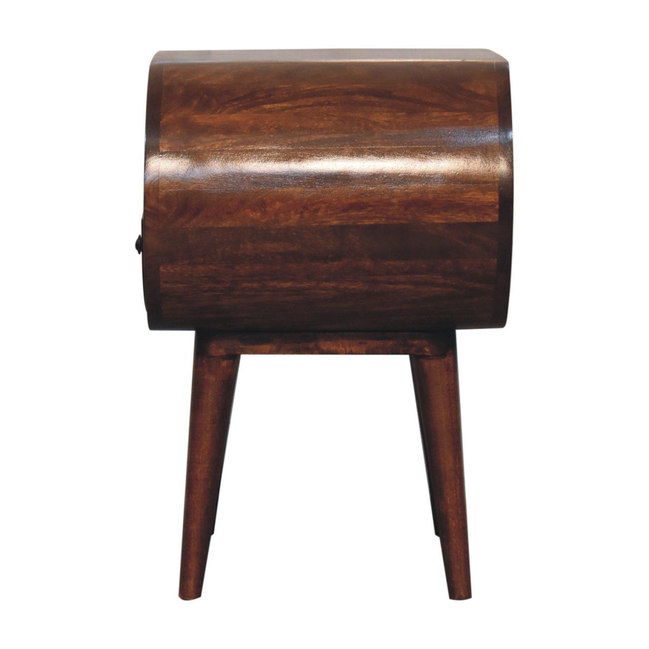 Large Chestnut Circular Bedside