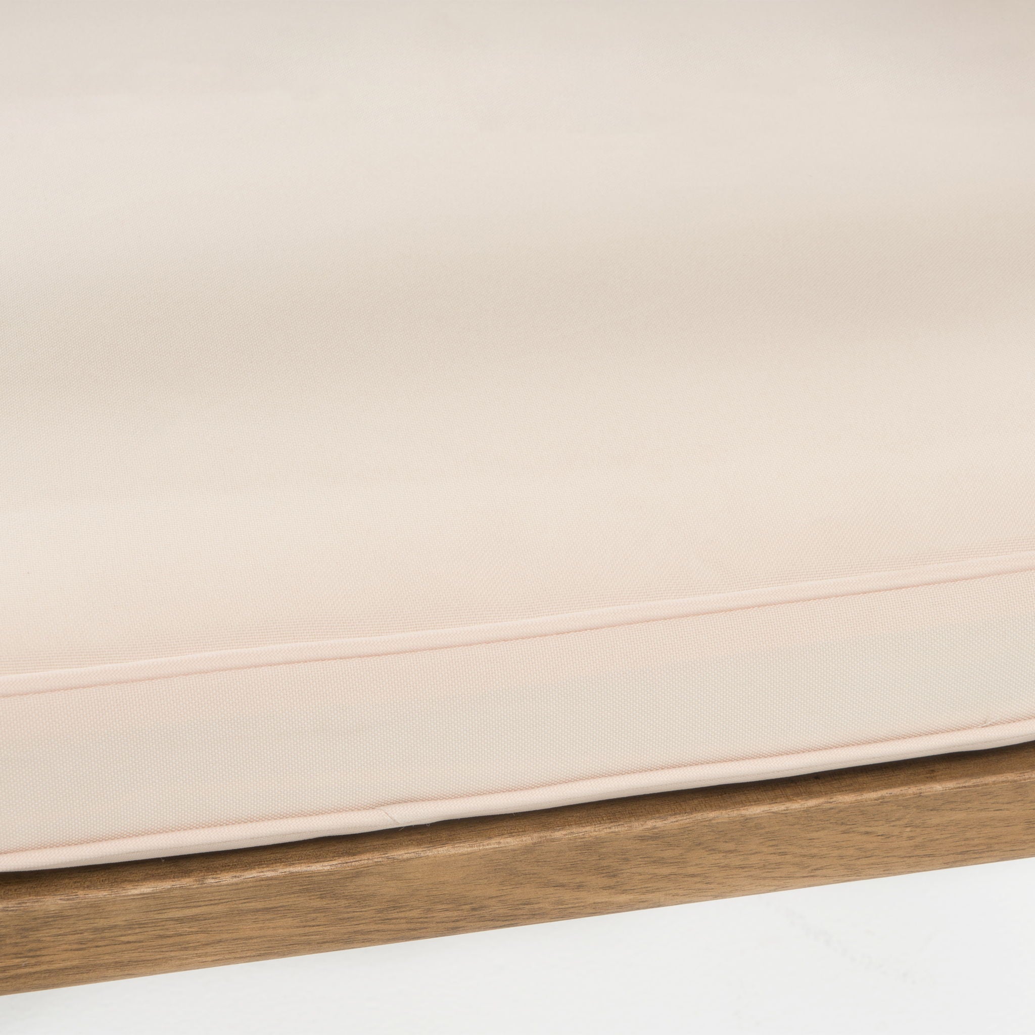 Outdoor Acacia Wood Club Chairs, 2 Pieces Set - Natural Stained / White