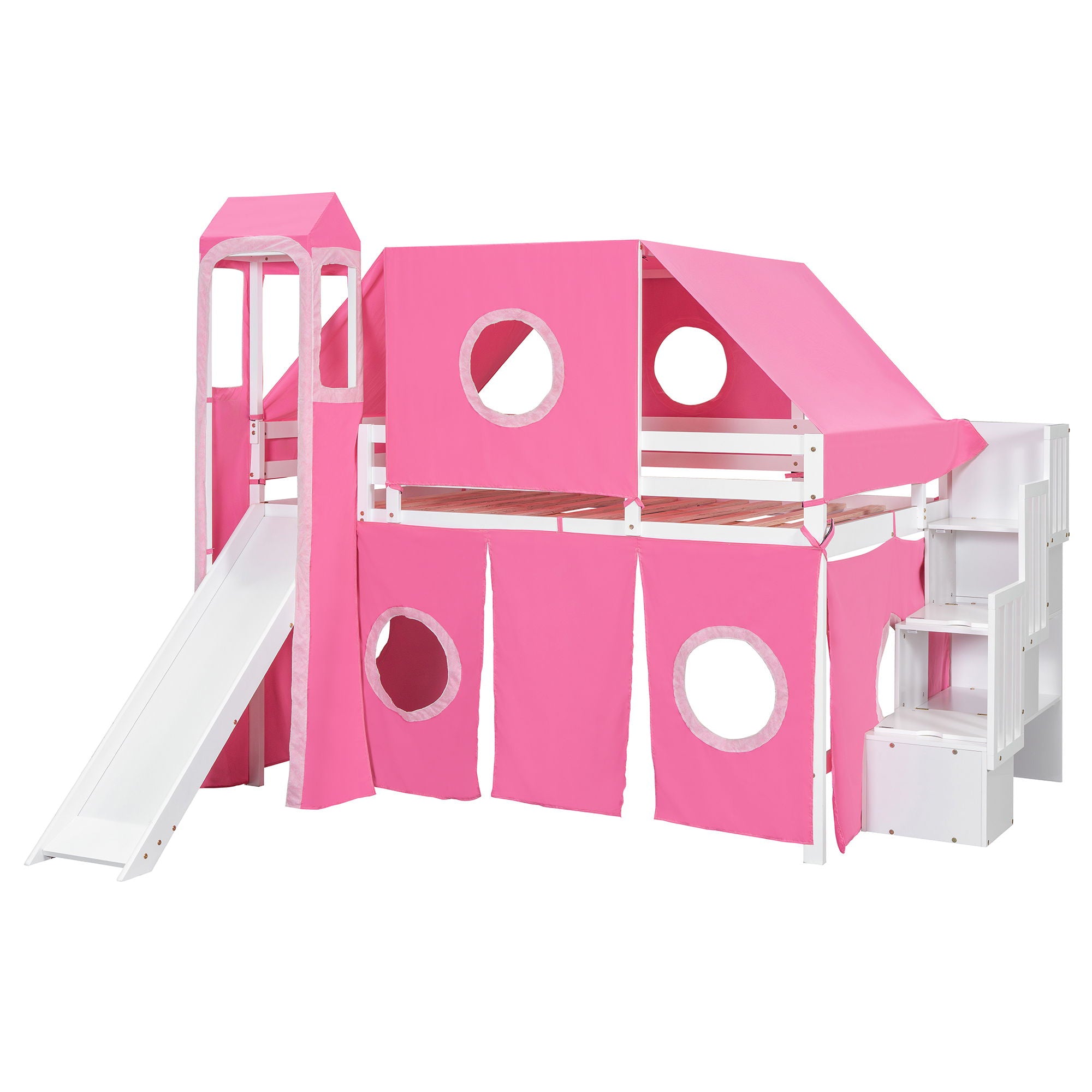 Loft Bed With Tent And Tower