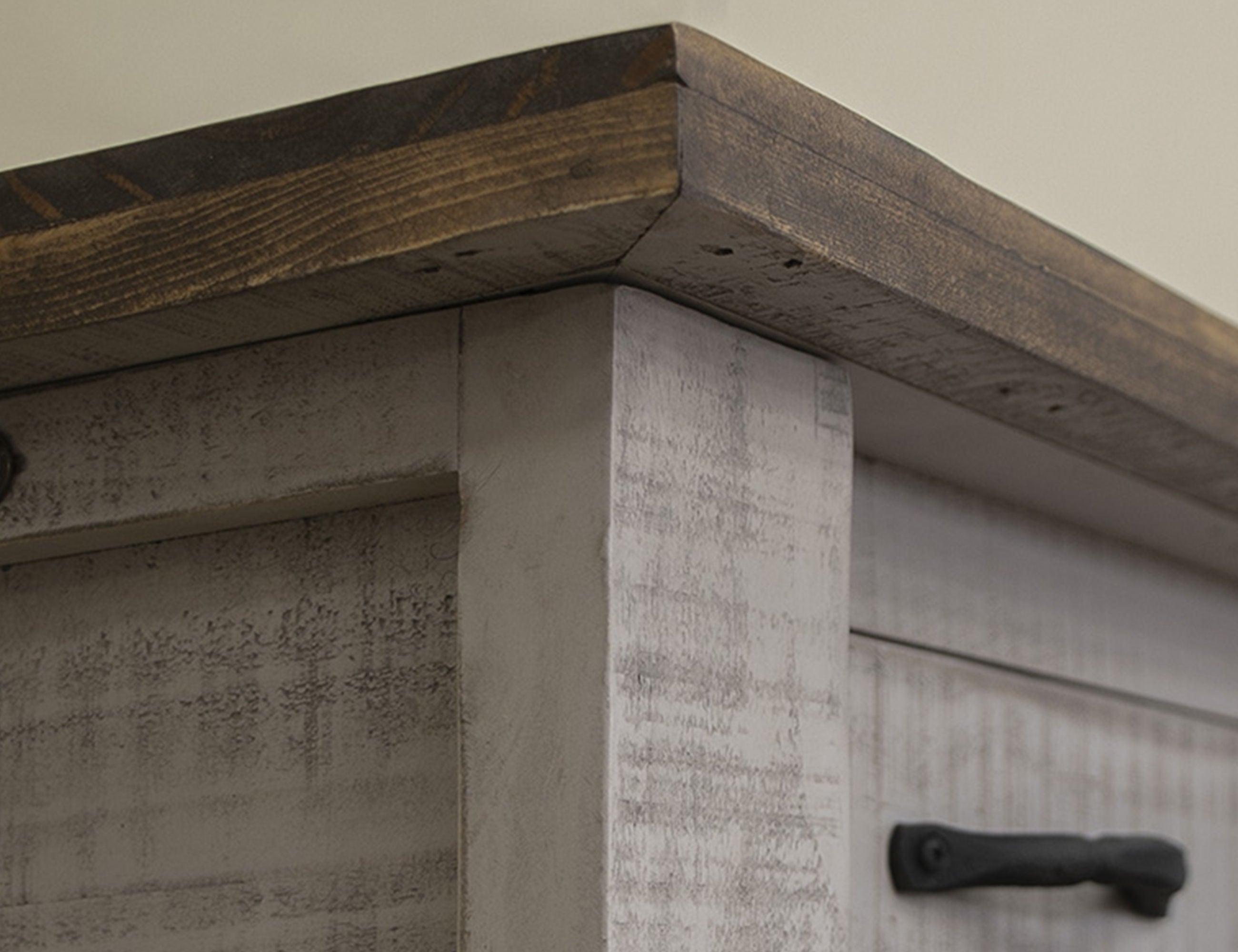 International Furniture Direct Pueblo Gray - Desk - Light Gray / Brown | Meri Furniture