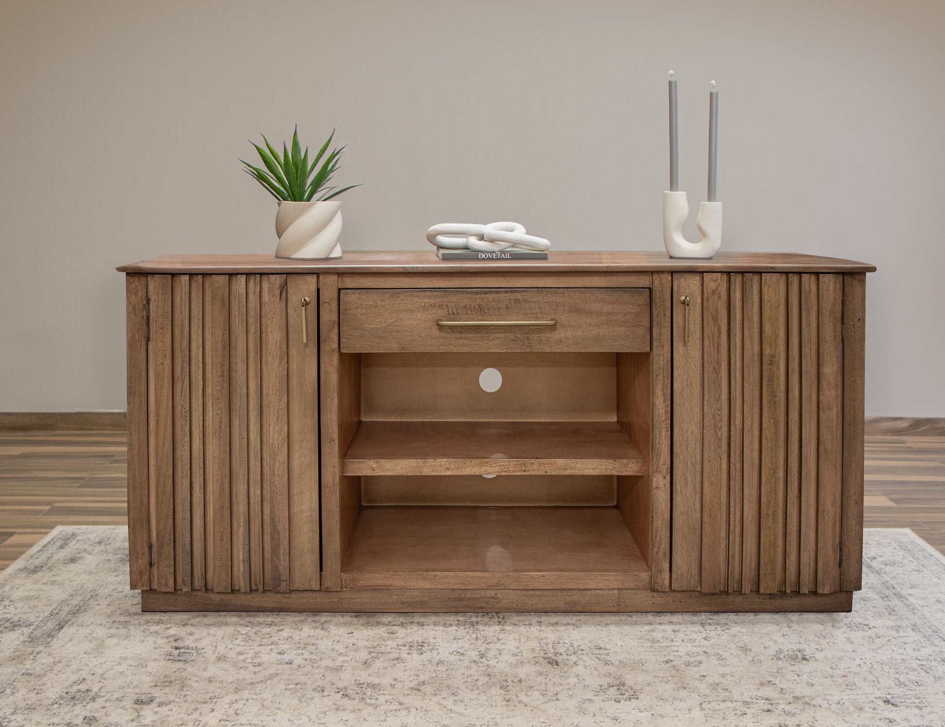 International Furniture Direct Mezquite - TV Stand - Mezquite Brown | Meri Furniture