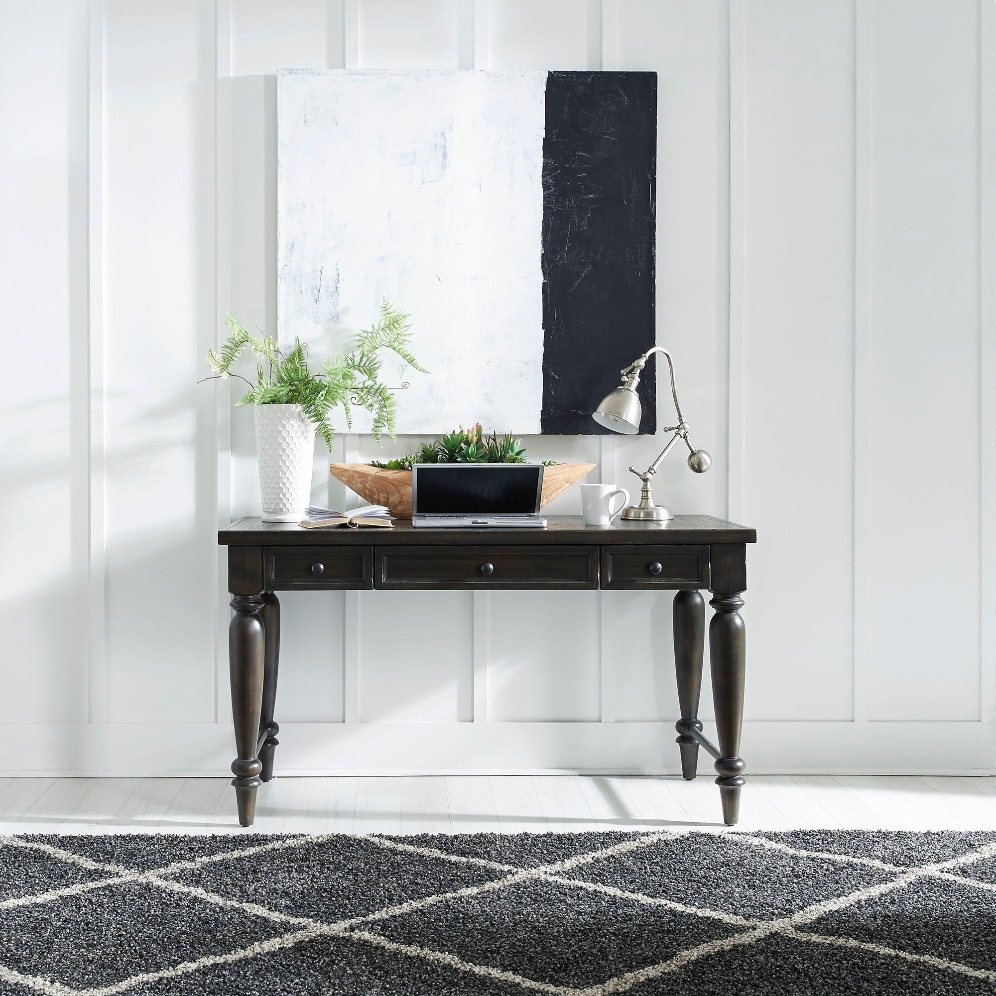 Liberty Furniture Harvest Home - Writing Desk - Black | Meri Furniture